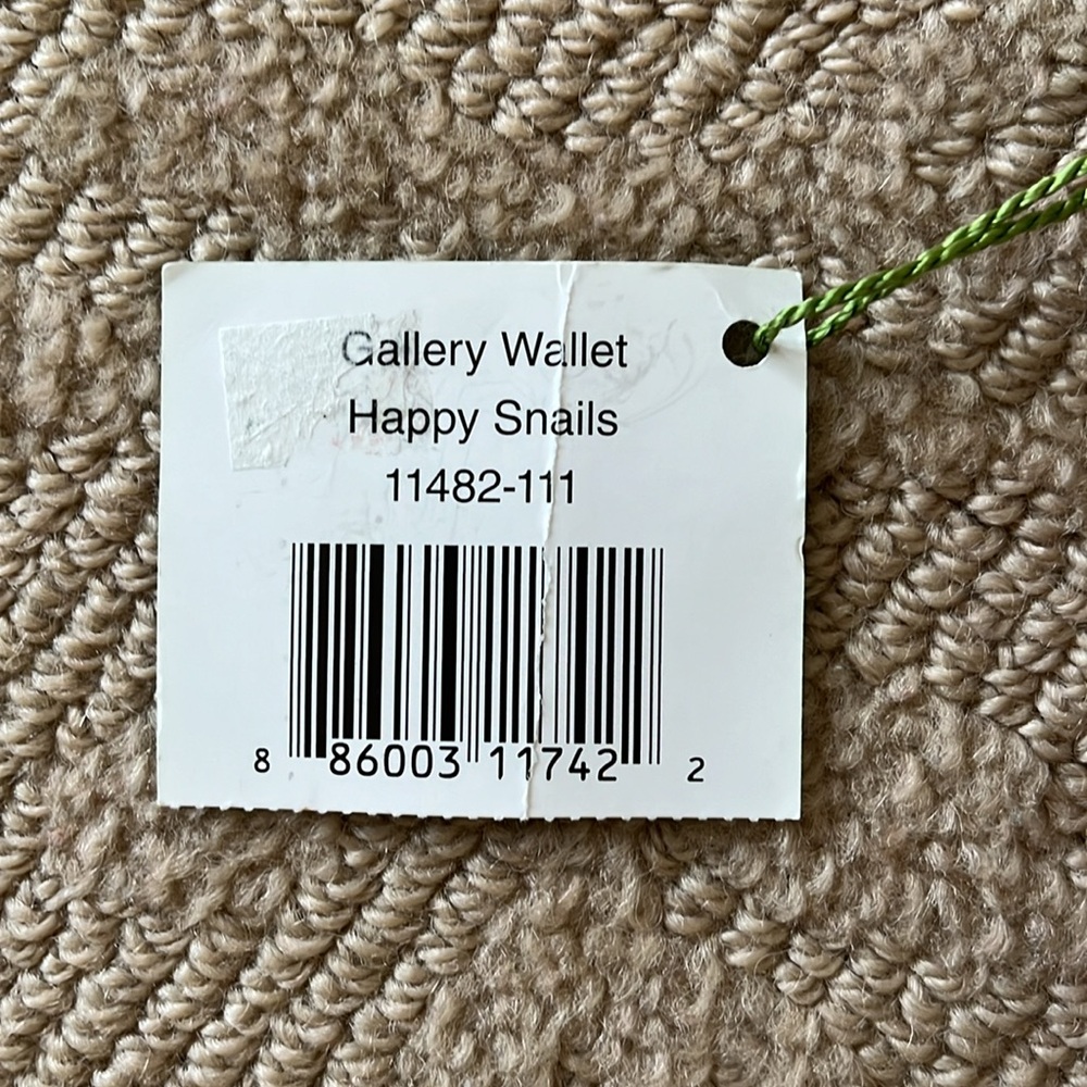 Vera Bradley Gallery Wallet in Happy Snails Print - Picture 5 of 5